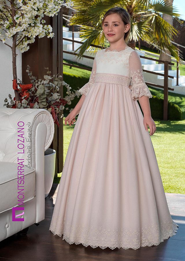 Montserrat Lozano communion dress, style 2718, front view