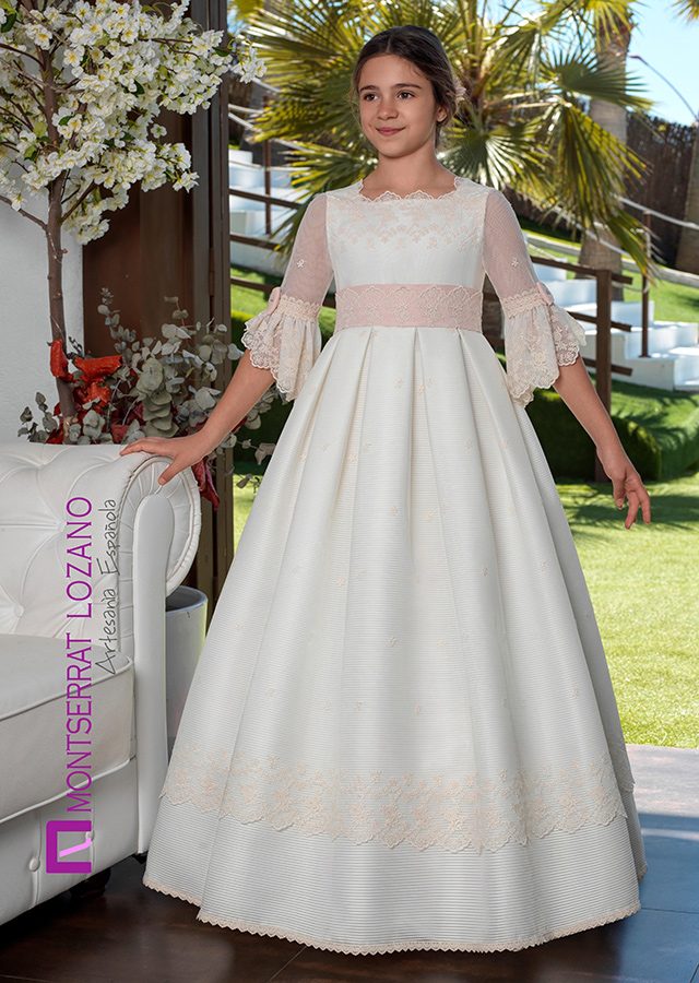 Montserrat Lozano communion dress, style 2726, front view