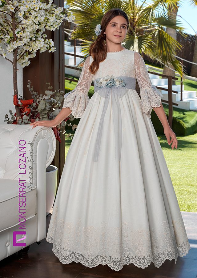 Montserrat Lozano communion dress, style 2723, front view