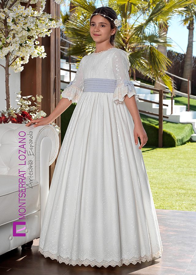 Vestido de comunión Montserrat Lozano modelo 2706