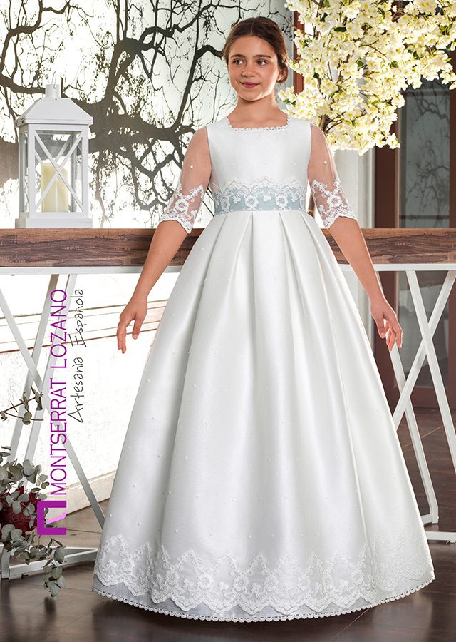 Montserrat Lozano communion dress, style 2730, front view