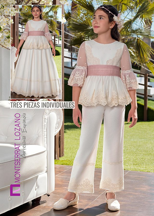 Montserrat Lozano communion dress, style 2705, front