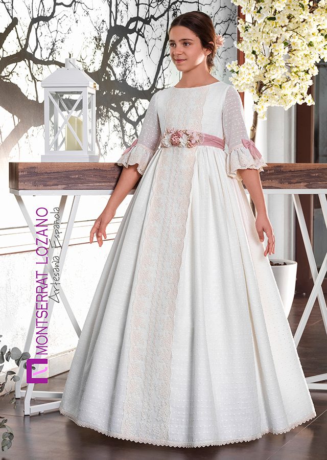 Montserrat Lozano communion dress, style 2732, front view