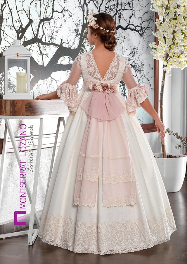 Montserrat Lozano communion dress, style 2701, back view