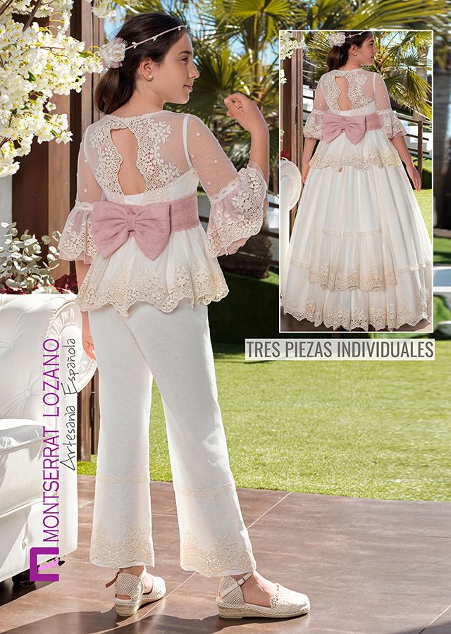 Montserrat Lozano communion dress, style 2705, back